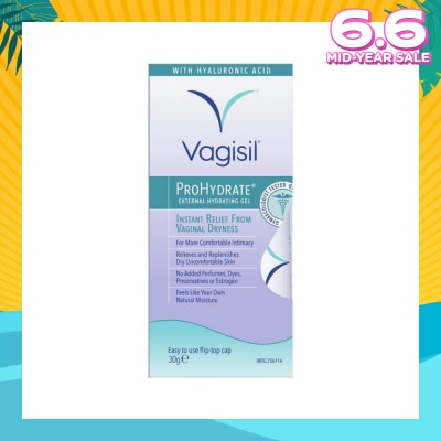 VAGISIL® Prohydrate External Hydrating Gel (Relieve & Replenish Dry Uncomfortable Skin) 30g