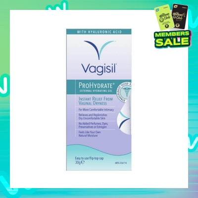 VAGISIL® Prohydrate External Hydrating Gel (Relieve & Replenish Dry Uncomfortable Skin) 30g