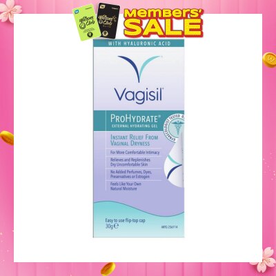 VAGISIL® Prohydrate External Hydrating Gel (Relieve & Replenish Dry Uncomfortable Skin) 30g
