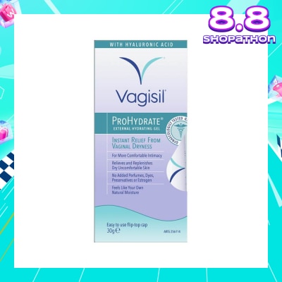 VAGISIL® Prohydrate External Hydrating Gel (Relieve & Replenish Dry Uncomfortable Skin) 30g