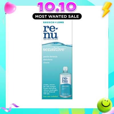 BAUSCH + LOMB Renu Sensitive Multi Purpose Solution 355ml (Expiry: Jul`2027) image