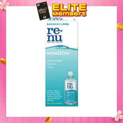 BAUSCH + LOMB Renu Sensitive Multi-Purpose Solution 355ml (Expiry: April`2026)
