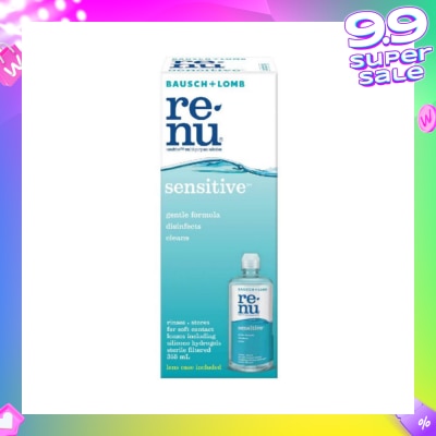 BAUSCH + LOMB Renu Sensitive Multi-Purpose Solution 355ml (Expiry: April`2026)