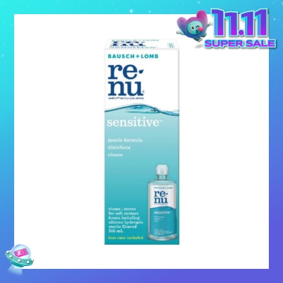 BAUSCH + LOMB Renu Sensitive Multi-Purpose Solution 355ml (Expiry: April`2026)