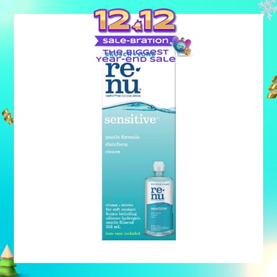 BAUSCH + LOMB Renu Sensitive Multi-Purpose Solution 355ml (Expiry: April`2026)