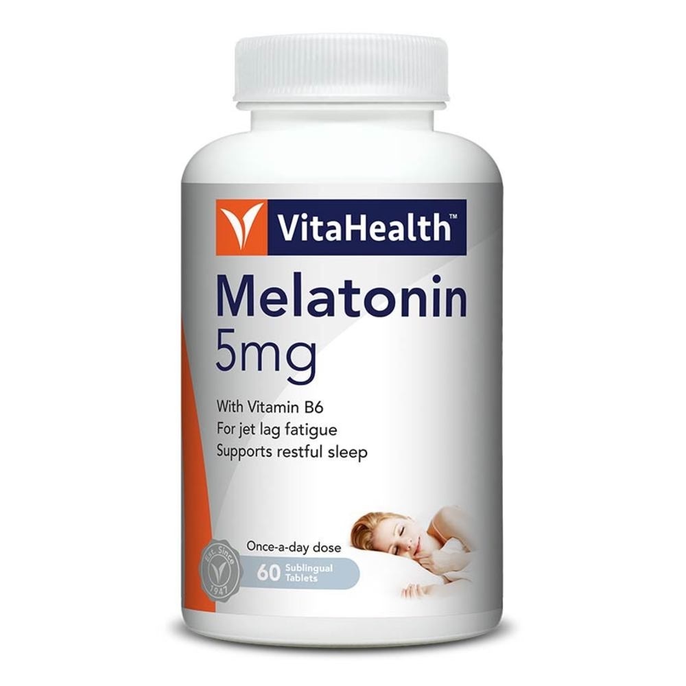 Melatonin 5mg Sublingual Tablets (Relieves Jet Lag Fatigue Supports Restful Sleep & Immune Function) 60s