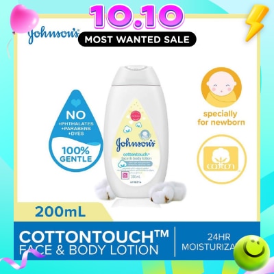 JOHNSON'S Baby Baby Cottontouch Face And Body Lotion Blended With Natural Cotton (Specially For Newborn) 200ml image