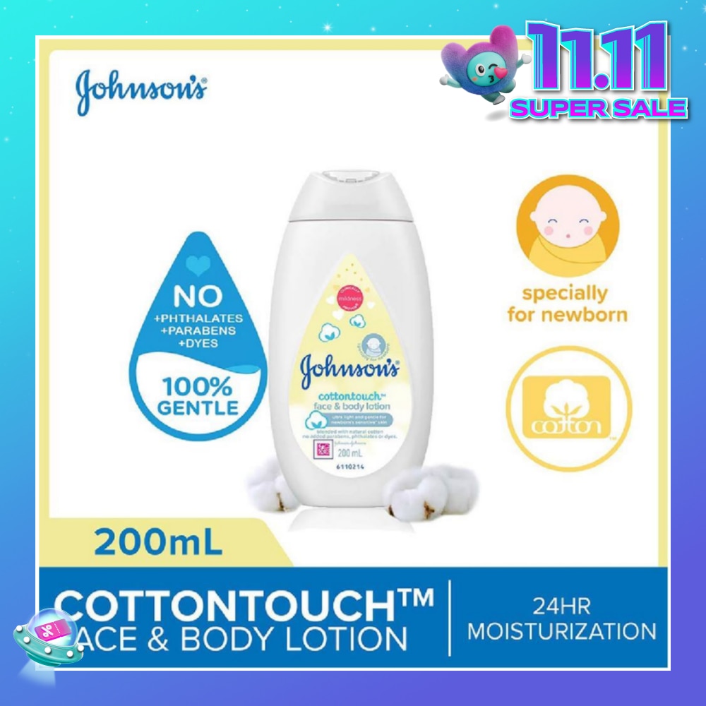 Baby Cottontouch Face And Body Lotion Blended With Natural Cotton (Specially For Newborn) 200ml