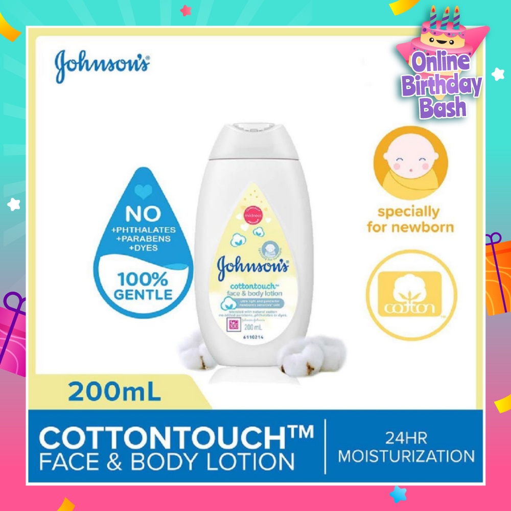 Baby Cottontouch Face And Body Lotion Blended With Natural Cotton (Specially For Newborn) 200ml