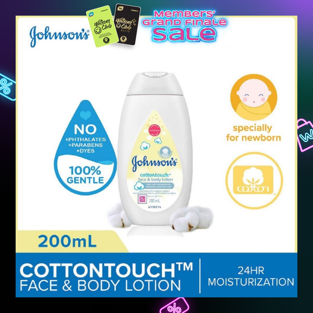 Baby Cottontouch Face And Body Lotion Blended With Natural Cotton (Specially For Newborn) 200ml