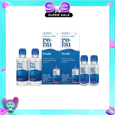 BAUSCH + LOMB - Renu Fresh Multi-Purpose Solution 355ml Twin Packset Free 120ml x 2s + 60ml X 2s image