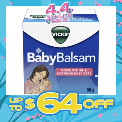 VICKS - Vicks Baby Balsam Moisturising & Soothing Baby Care 50g