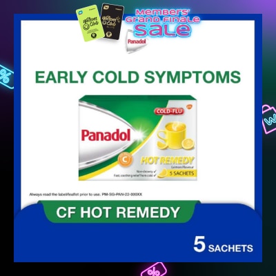 PANADOL Cold & Flu Hot Remedy Sachet 5s (Lemon Flavour)