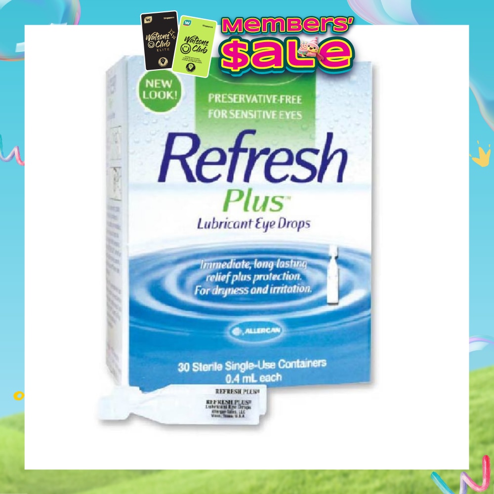 Plus Lubricant Eye Drops 0.4ml x 30s