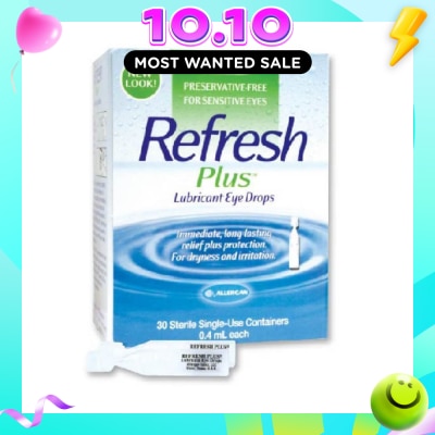 REFRESH Plus Lubricant Eye Drops 0.4ml x 30s (Expiry: May`2027) image