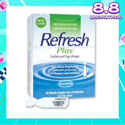 REFRESH Plus Lubricant Eye Drops 0.4ml x 30s
