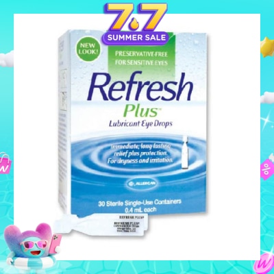 REFRESH - Plus Lubricant Eye Drops 0.4ml x 30s&nbsp;(Expiry: May`2027)