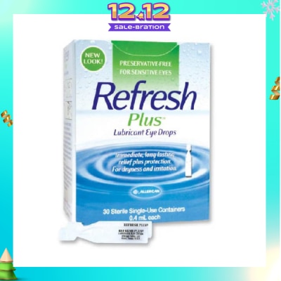 REFRESH Plus Lubricant Eye Drops 0.4ml x 30s