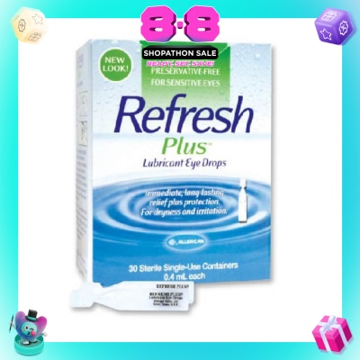 REFRESH - Plus Lubricant Eye Drops 0.4ml x 30s&nbsp;(Expiry: May`2027)