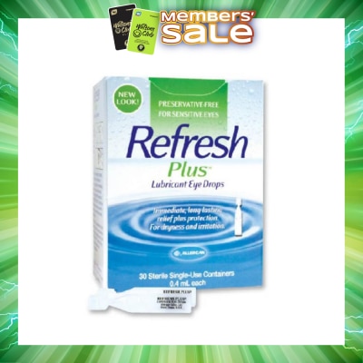 REFRESH - Plus Lubricant Eye Drops 0.4ml x 30s