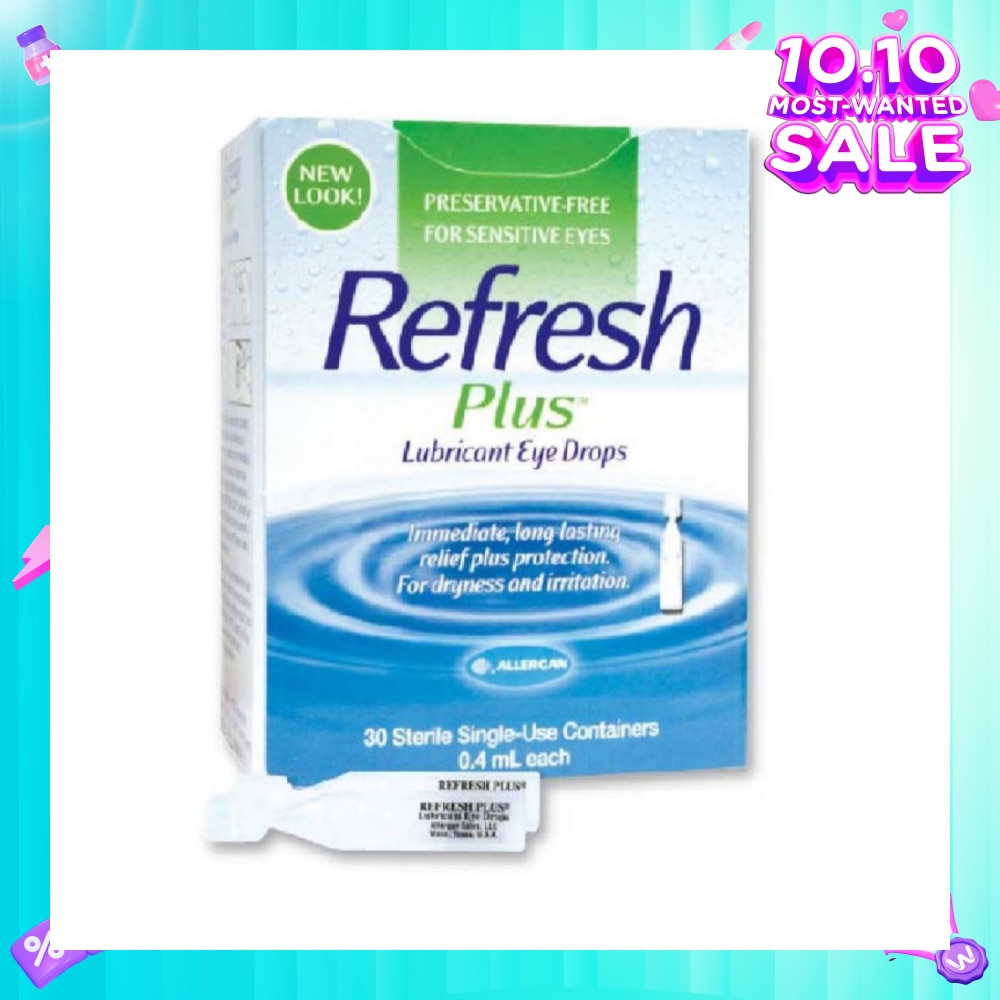 Plus Lubricant Eye Drops 0.4ml x 30s