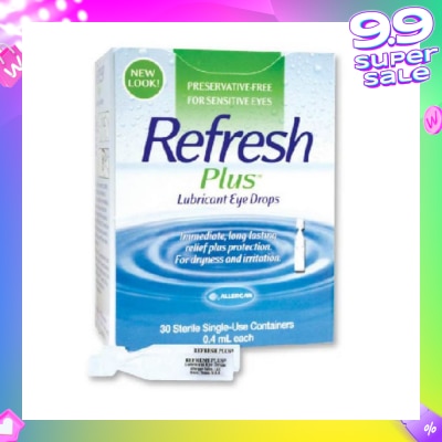 REFRESH Plus Lubricant Eye Drops 0.4ml x 30s