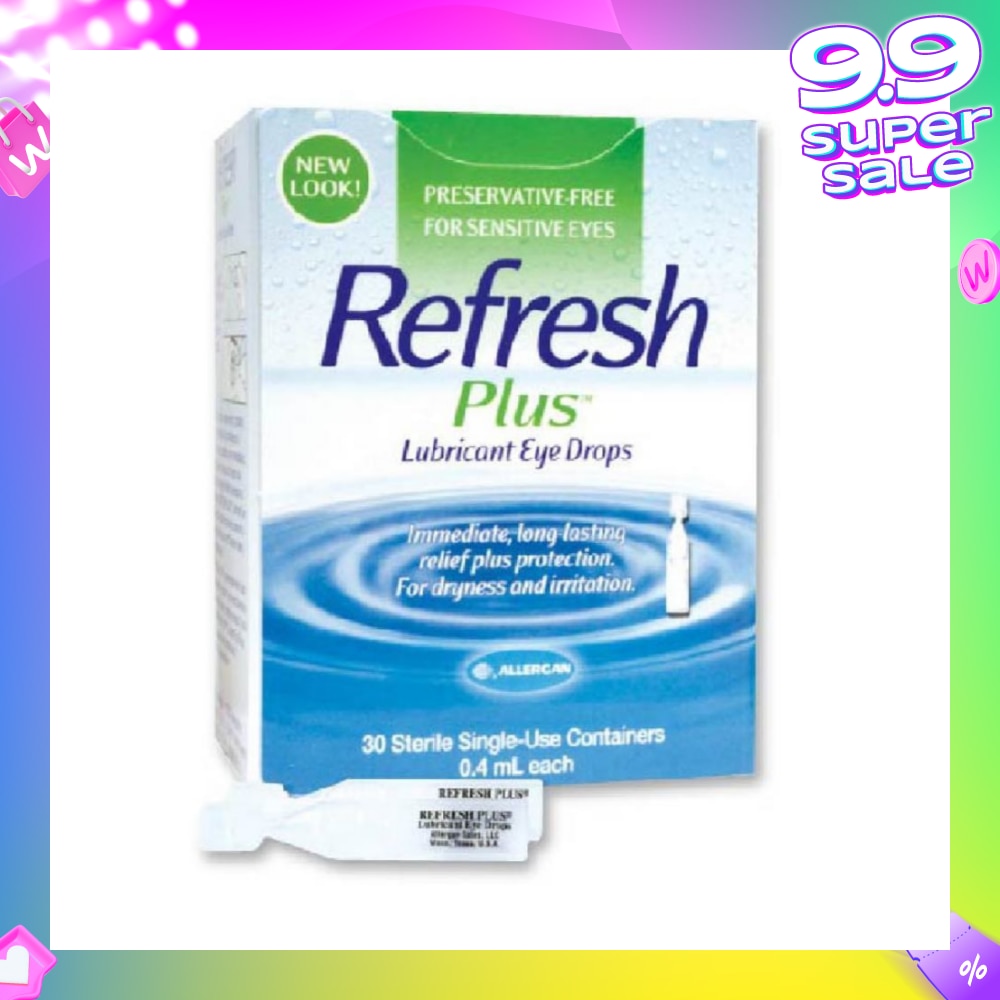 Plus Lubricant Eye Drops 0.4ml x 30s