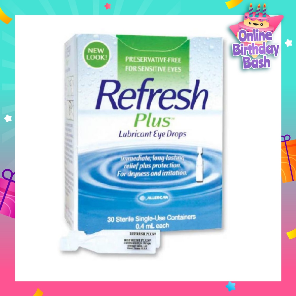 Plus Lubricant Eye Drops 0.4ml x 30s