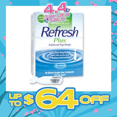 REFRESH - Plus Lubricant Eye Drops 0.4ml x 30s