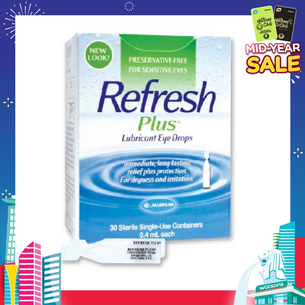 Plus Lubricant Eye Drops 0.4ml x 30s