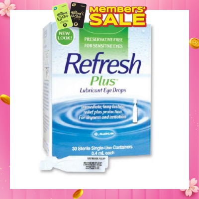 REFRESH Plus Lubricant Eye Drops 0.4ml x 30s