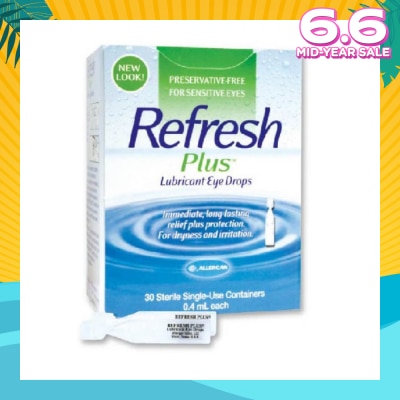 REFRESH Plus Lubricant Eye Drops 0.4ml x 30s