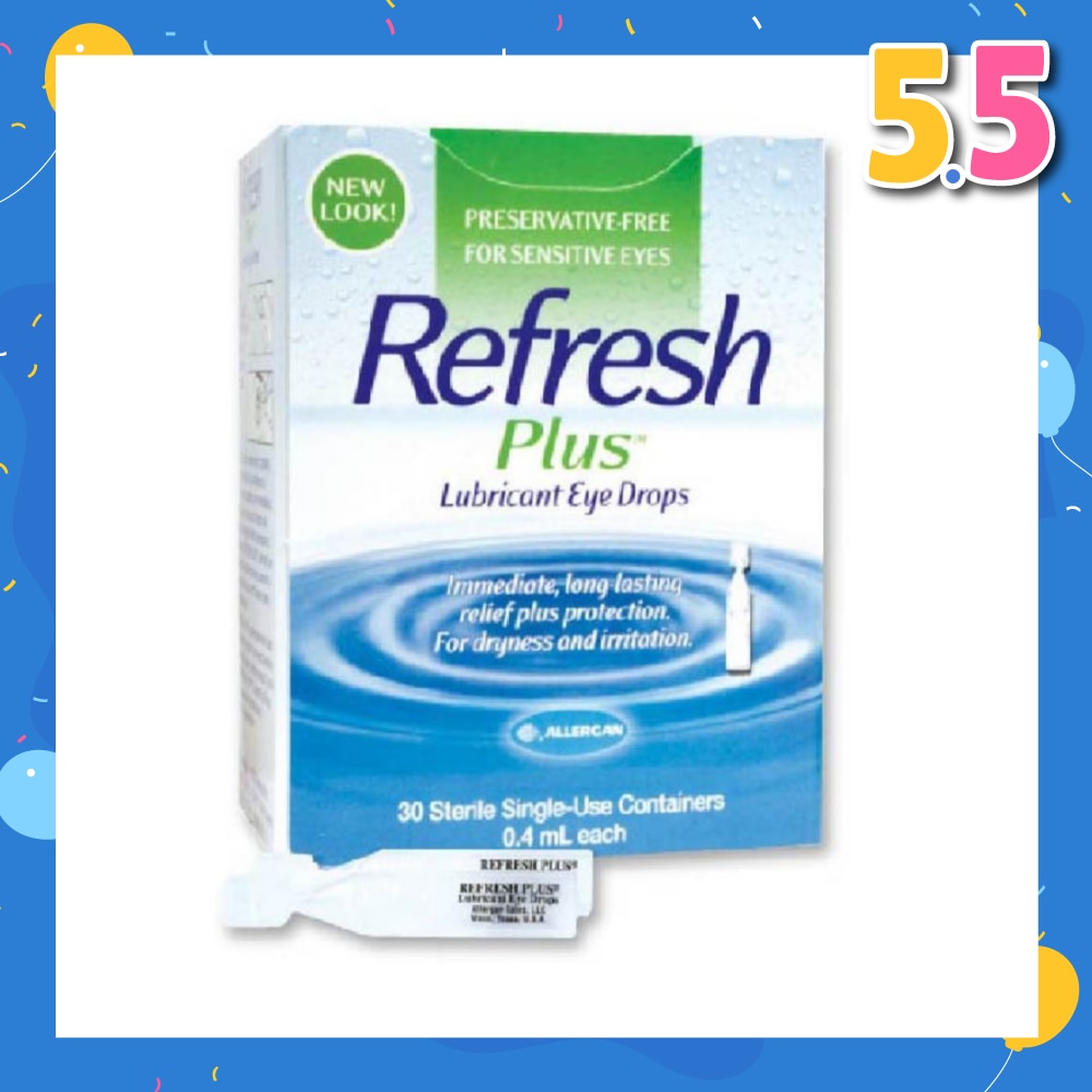 Plus Lubricant Eye Drops 0.4ml x 30s