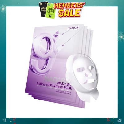 NUMBUZIN - No.9 NAD+ Bio Lifting-sil Full Cover Facial Mask 4s