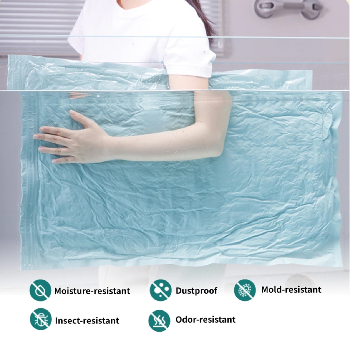 Air Valve Vacuum Compression Bag 80cm x 100cm 3s