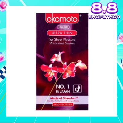 OKAMOTO® Orchid Ultra Thin Latex Condoms 12S