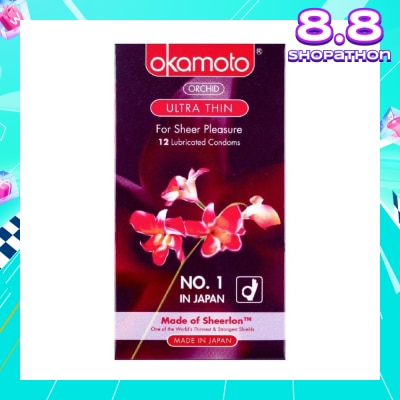 OKAMOTO® Orchid Ultra Thin Latex Condoms 12S