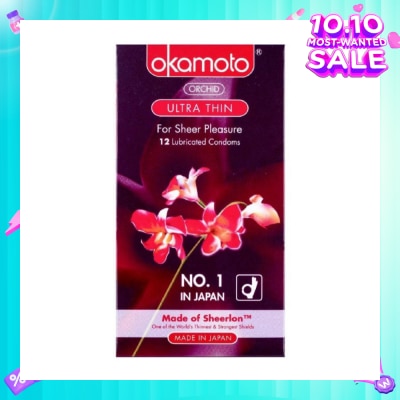 OKAMOTO® Orchid Ultra Thin Latex Condoms 12S