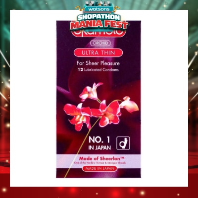 OKAMOTO® - Orchid Ultra Thin Latex Condoms 12S