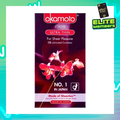 OKAMOTO® Orchid Ultra Thin Latex Condoms 12S