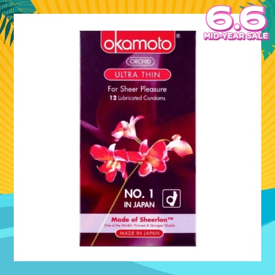 OKAMOTO® Orchid Ultra Thin Latex Condoms 12S