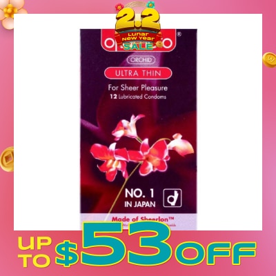 OKAMOTO® Orchid Ultra Thin Latex Condoms 12S
