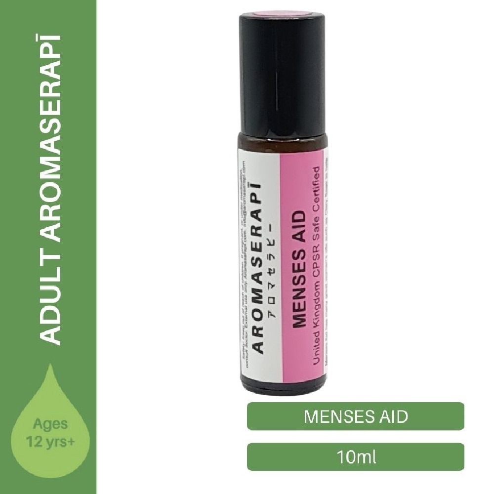 100% Therapeutic Natural Adult Menses Aid Rollerball (Relieves Menstrual Cramps, PMS, Circulatory Issues & Hormone Balancing) 10ml