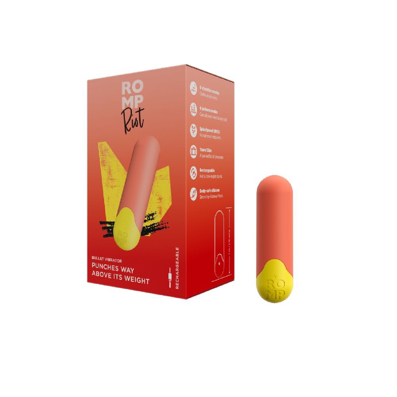 Riot Rechargeable Clitoral Stimulation Bullet Vibrator 1s