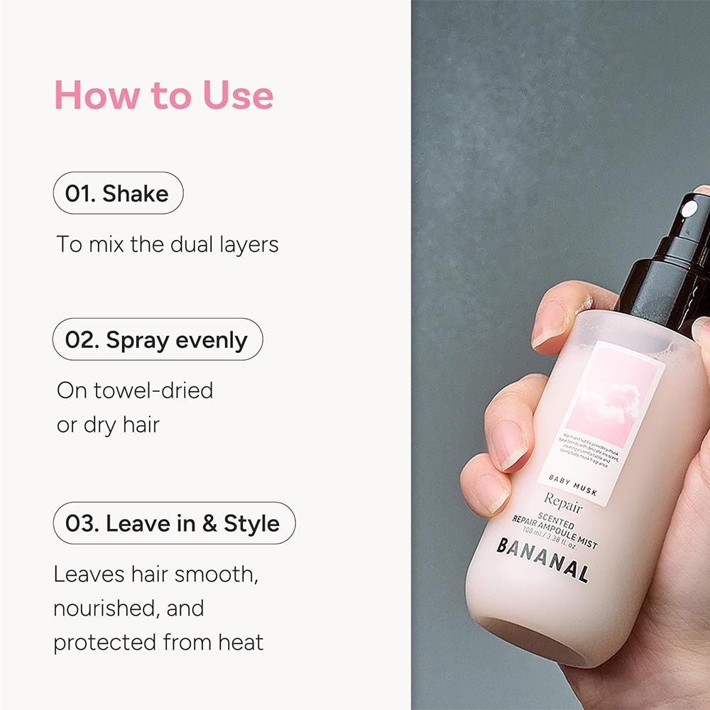 Scented Repair Ampoule Mist Baby Musk 100ml