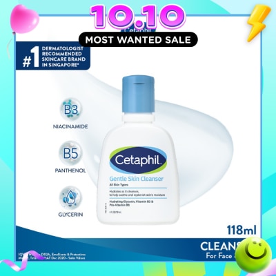 CETAPHIL Gentle Skin Hydrating Cleanser For Face & Body Wash 118ml image