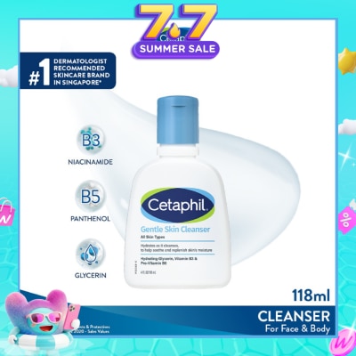 CETAPHIL - Gentle Skin Hydrating Cleanser For Face & Body Wash 118ml