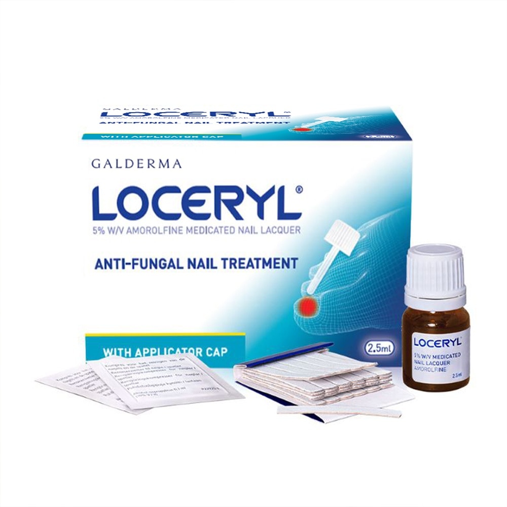 Loceryl Anti-Fungal Nail Treatment (5% W/V Amorolfine Medicated Nail Lacquer) 2.5ml
