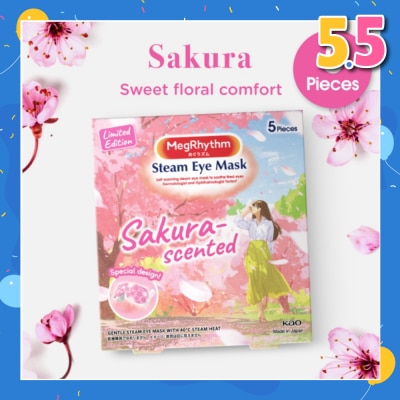 MEGRHYTHM Steam Eye Mask Sakura 5s