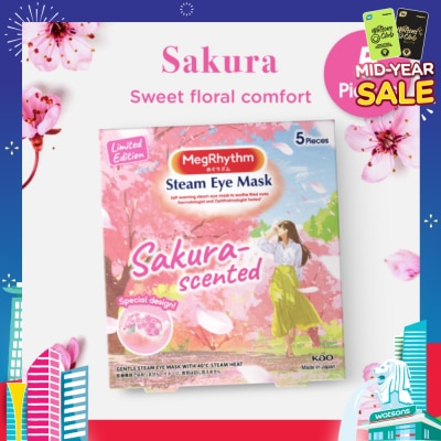 MEGRHYTHM Steam Eye Mask Sakura 5s
